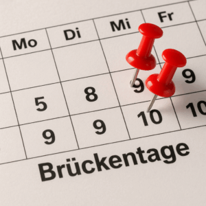 Brückentage im Mai und Juni