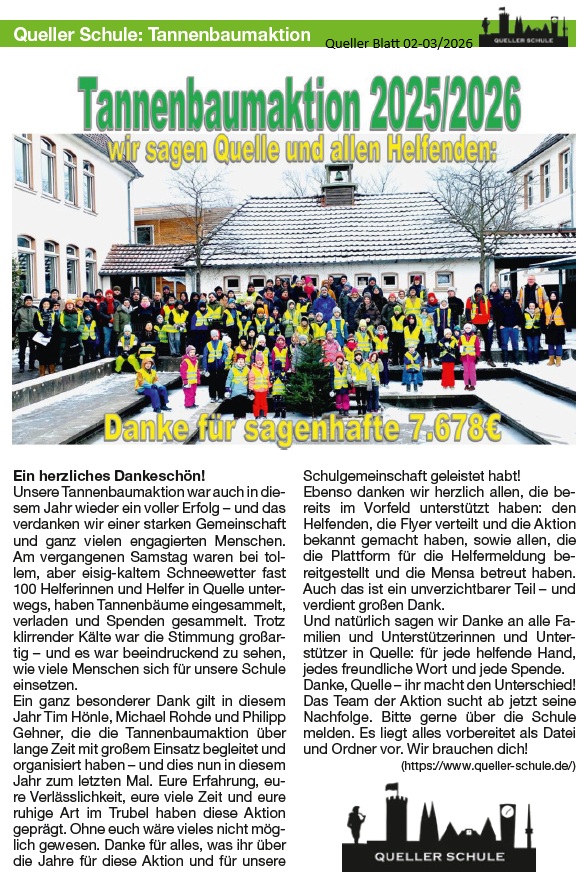 2026-02-01 QB Tannenbaumaktion 2026